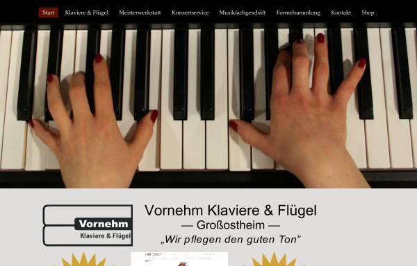 Vorschau von www.klavier-vornehm.de, Klaviere und Flügel Vornehm