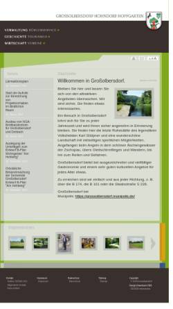 Vorschau der mobilen Webseite www.grossolbersdorf.de, Gemeinde Großolbersdorf
