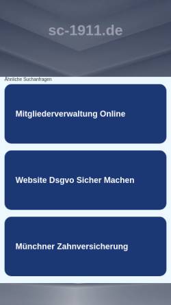 Vorschau der mobilen Webseite www.sc-1911.de, SC 1911 Großröhrsdorf