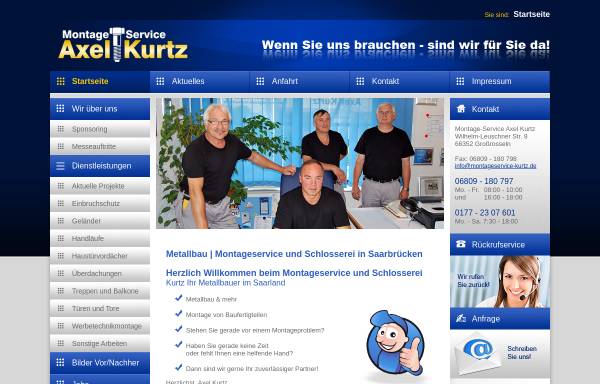 Vorschau von www.montageservice-kurtz.de, Montageservice Axel Kurtz