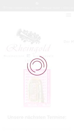 Vorschau der mobilen Webseite musikverein-grossrosseln.de, Musikverein Rheingold Großrosseln