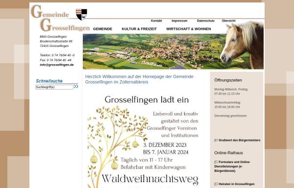 Vorschau von www.grosselfingen.de, Grosselfingen