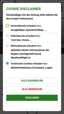 Vorschau der mobilen Webseite www.gruenberg.de, Grünberg