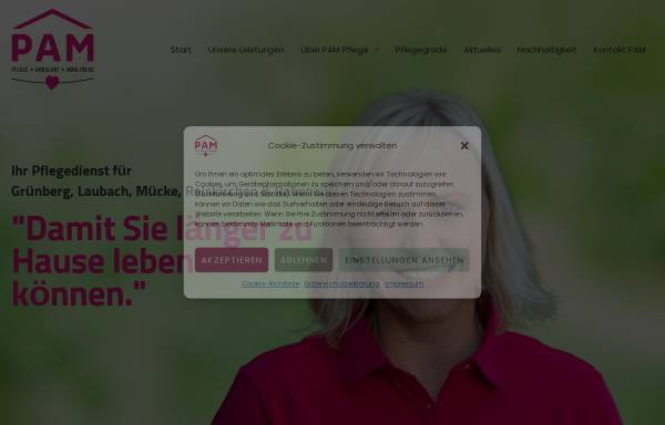 Vorschau von www.krankenpflege-gruenberg.de, Häusliche Alten- und Krankenpflege GbR