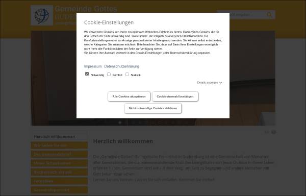 Vorschau von www.gego-gudensberg.de, Gemeinde Gottes Gudensberg