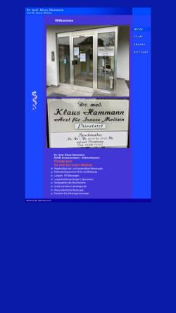 Vorschau der mobilen Webseite www.internist-gummersbach.de, Praxis Dr. med. Klaus Hammann