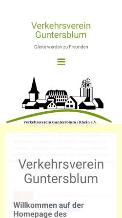 Vorschau der mobilen Webseite verkehrsverein-guntersblum.de, Verkehrsverein Guntersblum