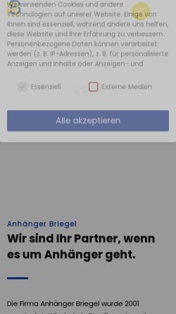 Vorschau der mobilen Webseite anhaenger-briegel.de, Anhänger Rainer Briegel
