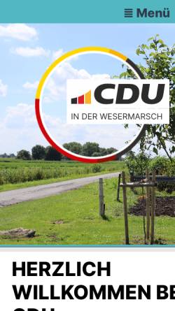Vorschau der mobilen Webseite www.cdu-jade.de, CDU Jade