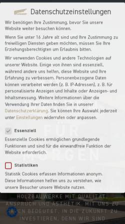 Vorschau der mobilen Webseite www.schlosser-holzbau.de, Schlosser Holzbau