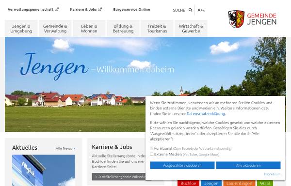 Vorschau von www.jengen.de, Gemeinde Jengen