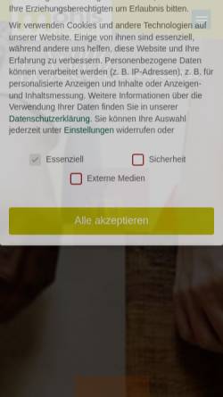 Vorschau der mobilen Webseite moehls.de, möhls gasthof