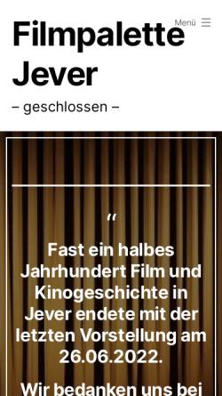 Vorschau der mobilen Webseite www.kino-jever.de, Film-Service-Kino
