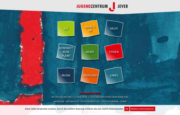 Vorschau von www.juz-jever.de, Jugendhaus