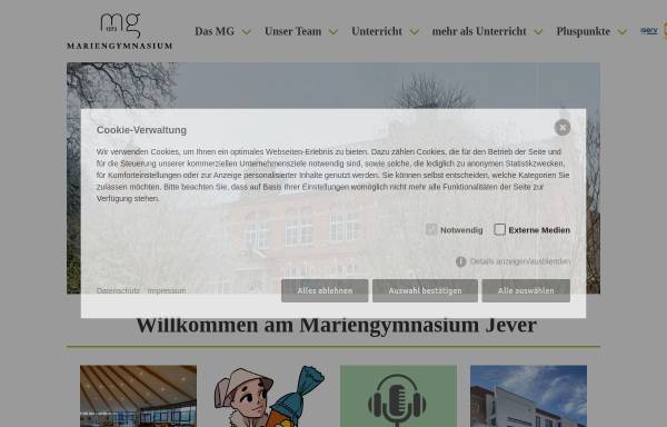 Vorschau von www.mariengymnasium-jever.de, Mariengymnasium Jever
