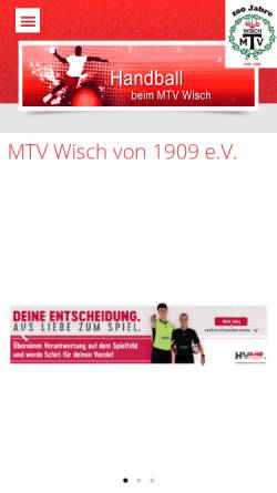 Vorschau der mobilen Webseite www.mtvwisch.de, MTV Wisch 09