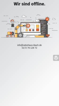Vorschau der mobilen Webseite www.oekohaus-ibach.de, Ökohaus Ibach GmbH
