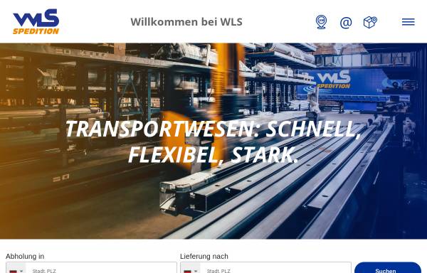 Vorschau von www.wls-spedition.de, WLS-Spedition GmbH und WLS-Logistic Services GmbH