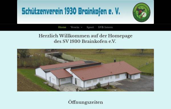 Vorschau von www.sv-brainkofen.de, Schützenverein 1930 Brainkofen e.V.