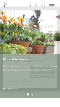 Vorschau der mobilen Webseite www.gaissmayer.de, Staudengärtnerei Gaissmayer