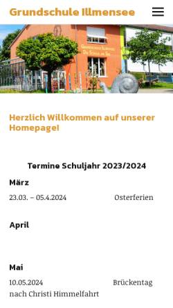 Vorschau der mobilen Webseite www.gs-illmensee.de, Grundschule