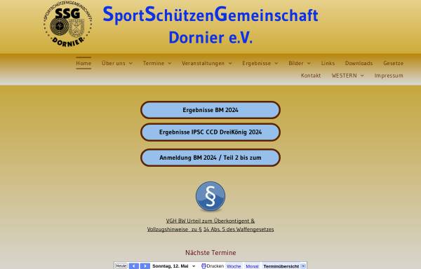Vorschau von www.bsg-dornier.de, Sportschützengemeinschaft Dornier