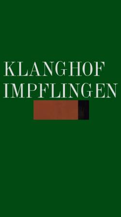 Vorschau der mobilen Webseite www.klanghof-impflingen.de, KlangHof Impflingen