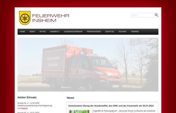 Vorschau von feuerwehr-insheim.de, Freiwillige Feuerwehr Insheim