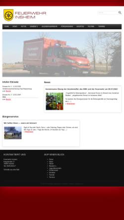 Vorschau der mobilen Webseite feuerwehr-insheim.de, Freiwillige Feuerwehr Insheim