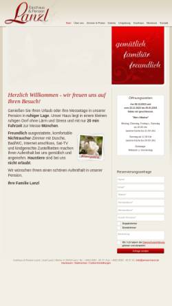 Vorschau der mobilen Webseite www.pension-lanzl.de, Pension Lanzl