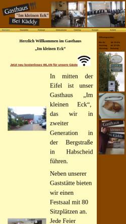Vorschau der mobilen Webseite www.im-kleinen-eck.de, Gasthaus “Im Kleinen Eck“