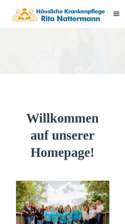 Vorschau der mobilen Webseite krankenpflege-nattermann.de, Rita Nattermann - Häusliche Krankenpflege