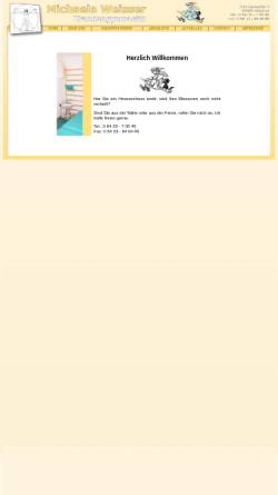 Vorschau der mobilen Webseite www.krankengymnastik-weisser.de, Weisser Krankengymnastik