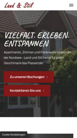 Vorschau der mobilen Webseite landundstil.de, Land & Stil Hagen (i.Br.)