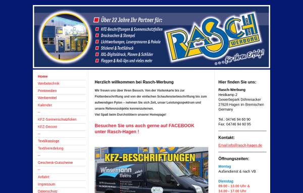 Vorschau von www.rasch-werbung.de, Rasch Werbung