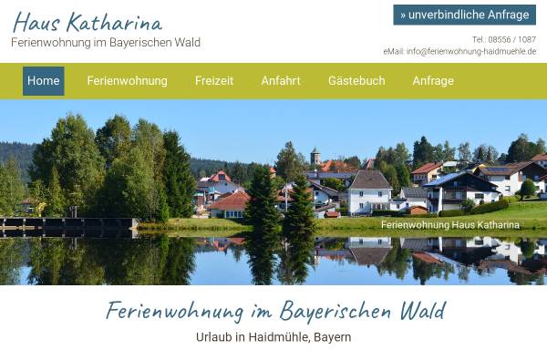 Vorschau von www.ferienwohnung-haidmuehle.de, Ferienwohnung Haus Katharina