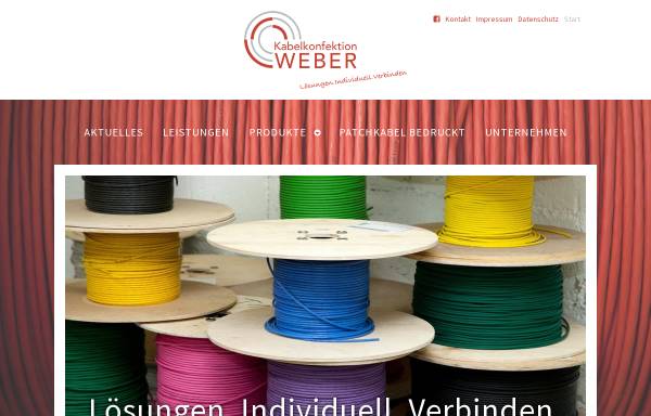 Vorschau von www.kabelkonfektion-weber.de, Kabelkonfektion F. Weber