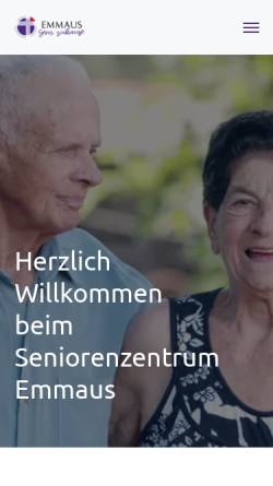 Vorschau der mobilen Webseite seniorenzentrum-emmaus.de, Seniorenzentrum Emmaus