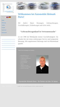 Vorschau der mobilen Webseite www.helmuth-barta.de, Automobile Helmuth Barta