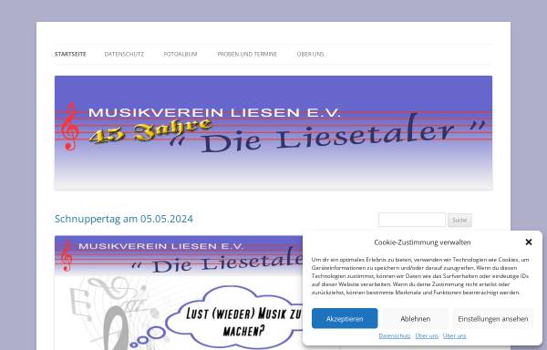 Vorschau von www.liesetaler.de, Musikverein Liesen e.V.