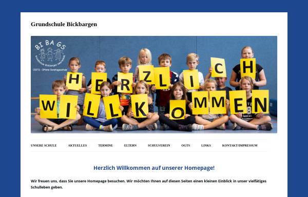 Vorschau von www.grundschule-bickbargen.de, BIBAGS Grundschule Bickbargen