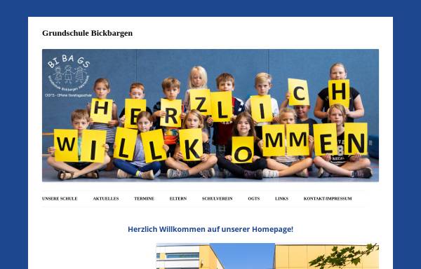 Vorschau von www.grundschule-bickbargen.de, BIBAGS Grundschule Bickbargen