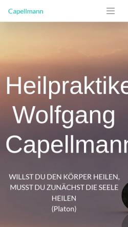 Vorschau der mobilen Webseite www.heilpraktiker-capellmann.de, Capellmann, Wolfgang