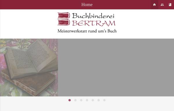 Vorschau von www.buchbinderei-bertram.de, Buchbinderei Monika Bertram