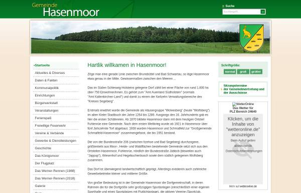 Vorschau von www.hasenmoor.de, Enten & Spargel Paradies Timm Schümann