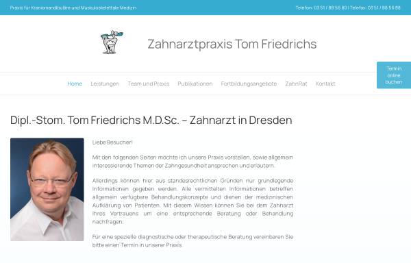 Vorschau von www.zahnarztpraxis-friedrichs.de, Tom Friedrichs (Hellerau)