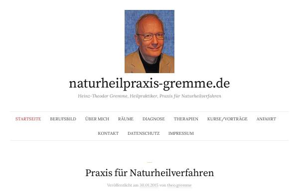 Vorschau von www.naturheilpraxis-gremme.de, Gremme, Heinz-Theo