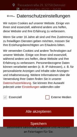 Vorschau der mobilen Webseite www.ortmuehle.de, Zur Ortmühle