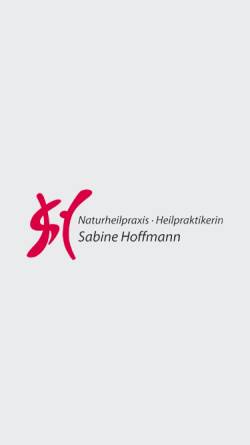 Vorschau der mobilen Webseite www.naturheilpraxis-sabine-hoffmann.de, Hoffmann, Sabine