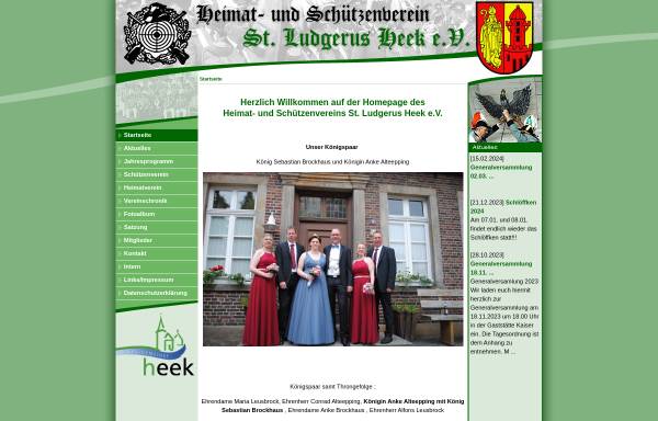 Vorschau von hsv-heek.de, Heimat- und Schützenverein St. Ludgerus Heek